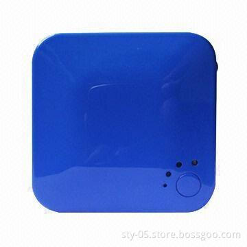 1,800mAh Pocket Size Power Bank in Blue Color with Emergency LED Flashlight Charging iPad/iPhone